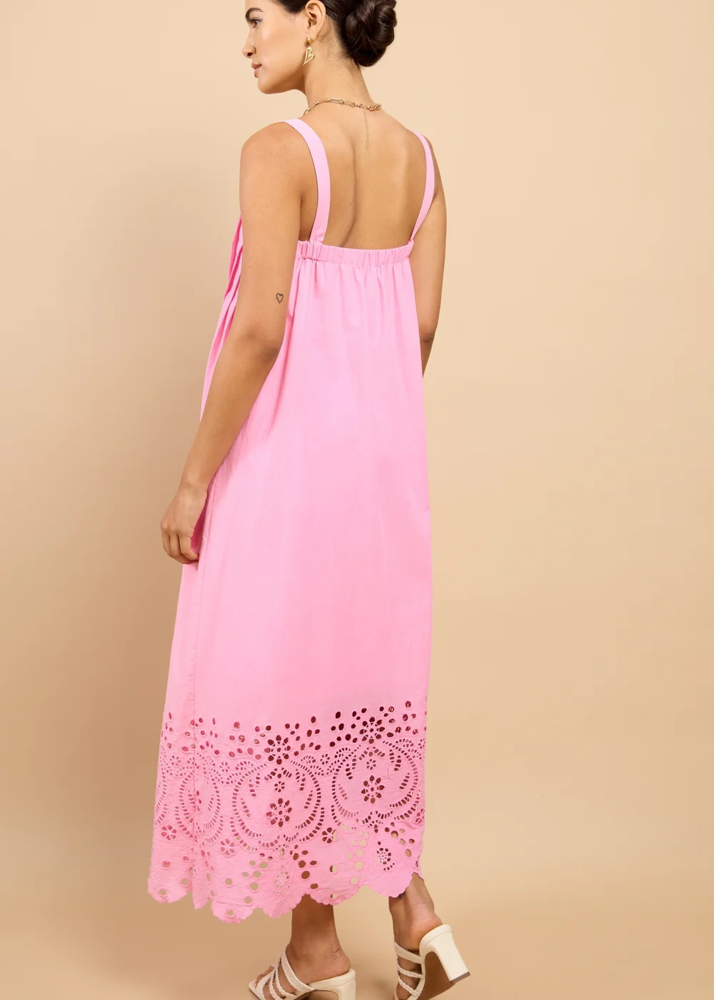 vicky pattison pink dress Little Mistress Pink Embroidered Hem Midaxi Dress Vicky Pattison EDIT - 10