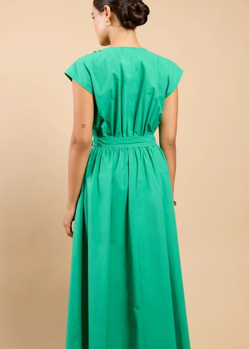 Little Mistress Green Frill Detail Midaxi Dress - 10 Image 2