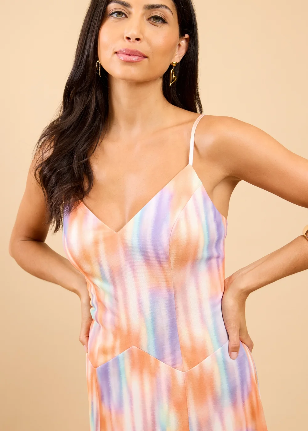 Little Mistress Blur Print Maxi Dress - 18 Image 3