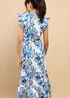 Little Mistress Blue Floral Print Button Down Midaxi Dress - 8 Image 2