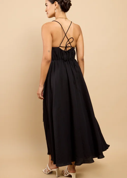 Little Mistress Black Tassel Midaxi Dress - 16 Image 2