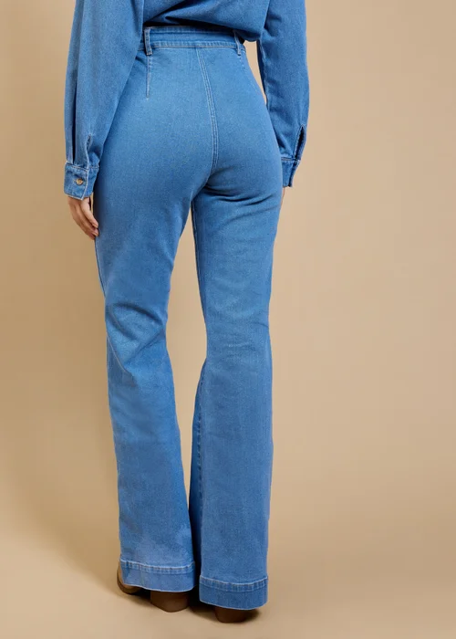 Little Mistress Blue Wide Leg Jeans Vicky Pattison EDIT - 14 Image 2