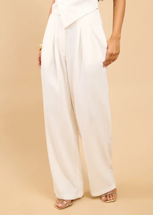 Little Mistress White Wide Leg Trousers Vicky Pattison EDIT - 10 Image 4