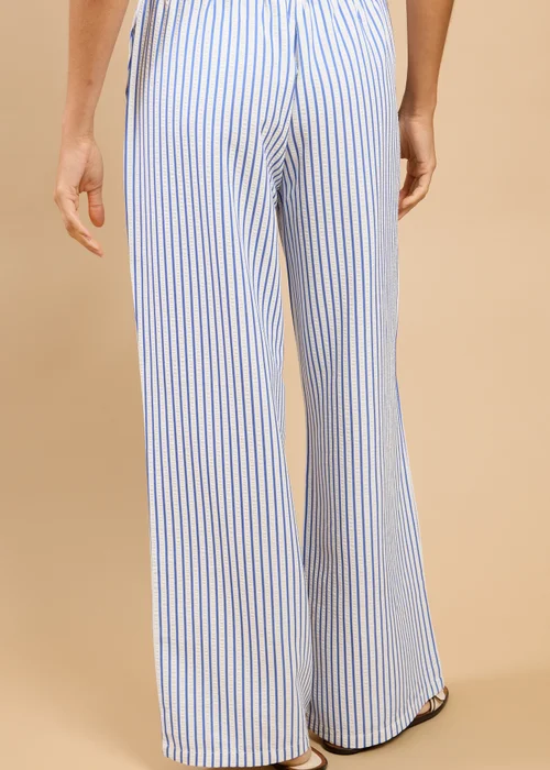 Little Mistress Blue Stripe Wide Leg Trousers Vicky Pattison EDIT - XL Image 2