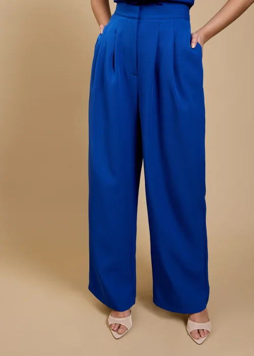 Little Mistress Blue Wide Leg Trousers - 10 Image 4