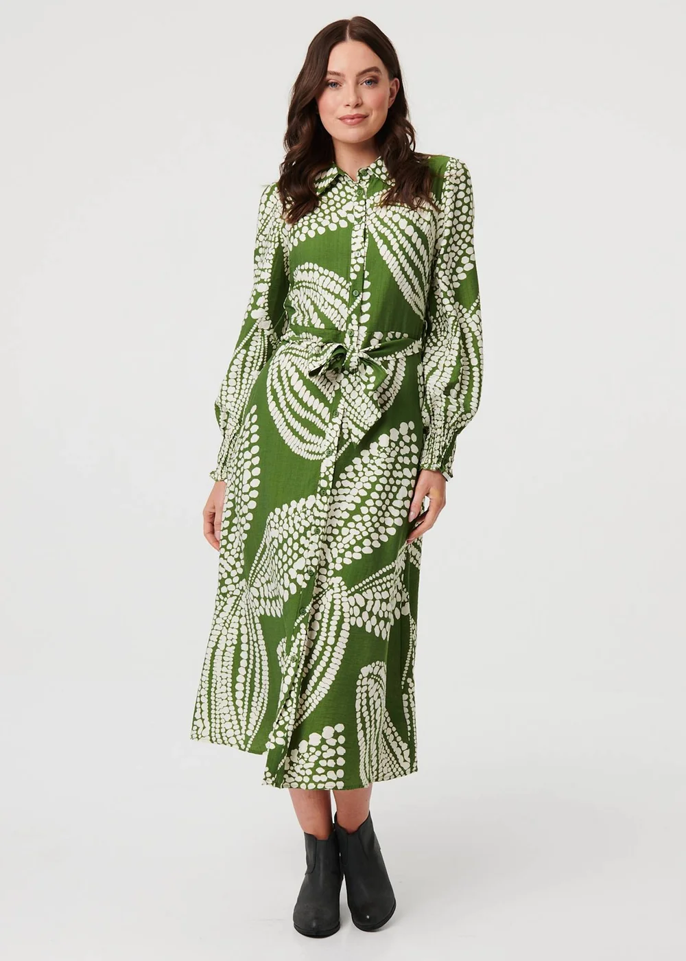 shirt dress midi uk Black Tiered Midi Length Shirt Dress