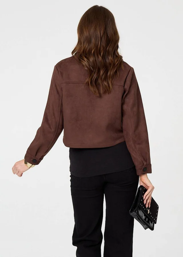 New Look UNLINED BELTED FAUX SUEDE - Trenchcoat - tan New Look UNLINED BELTED FAUX SUEDE - Trenchcoat - tan