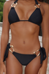 Moda Minx Iconic Isle Black Atka Triangle Bikini Top - XL Image 5