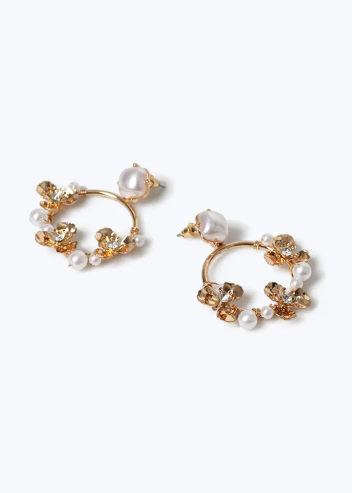Muse Gold Statement Drop Earring - One Size Image 2
