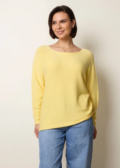 Blue Vanilla Yellow Round Neck Jumper - One Size Image 1