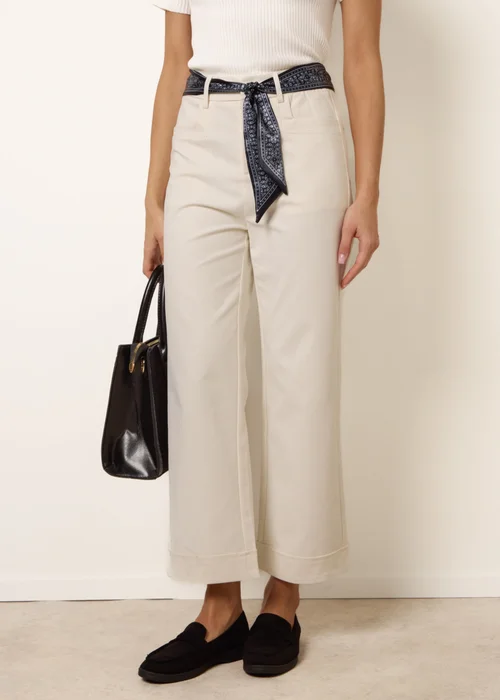 Blue Vanilla White Scarf Belt Trousers - XL Image 2