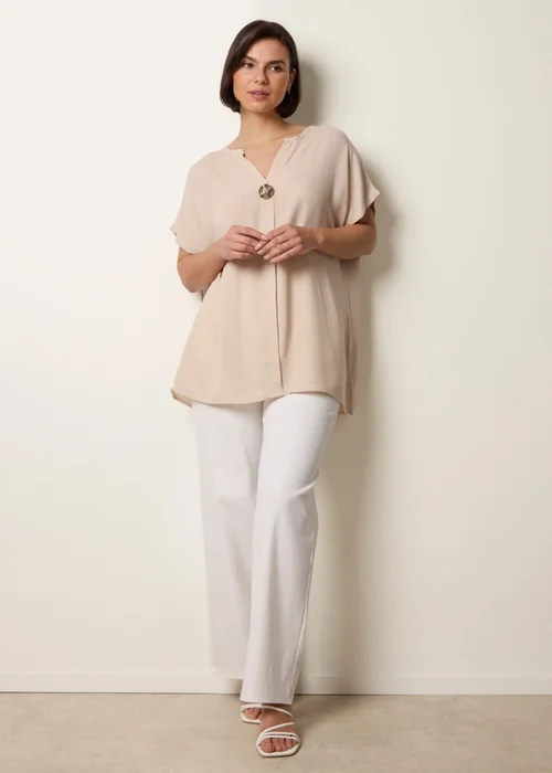Blue Vanilla Stone Short-Sleeve Tunic Top - M/L Image 2