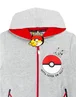 Pokemon Boys Grey Pokeball Pikachu Characters Print Hoodie (5-14 Years) - 5-6 Yrs Image 2
