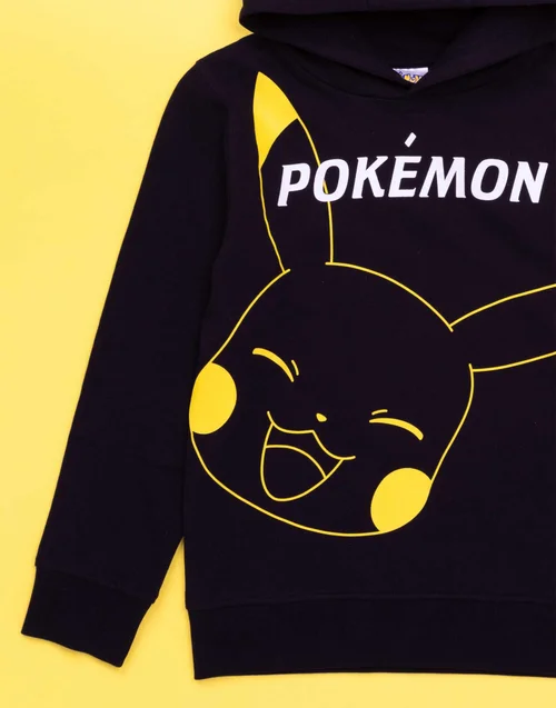 Pokemon Boys Black Pikachu Hoodie (4-14 Years) - 4-5 Yrs Image 3