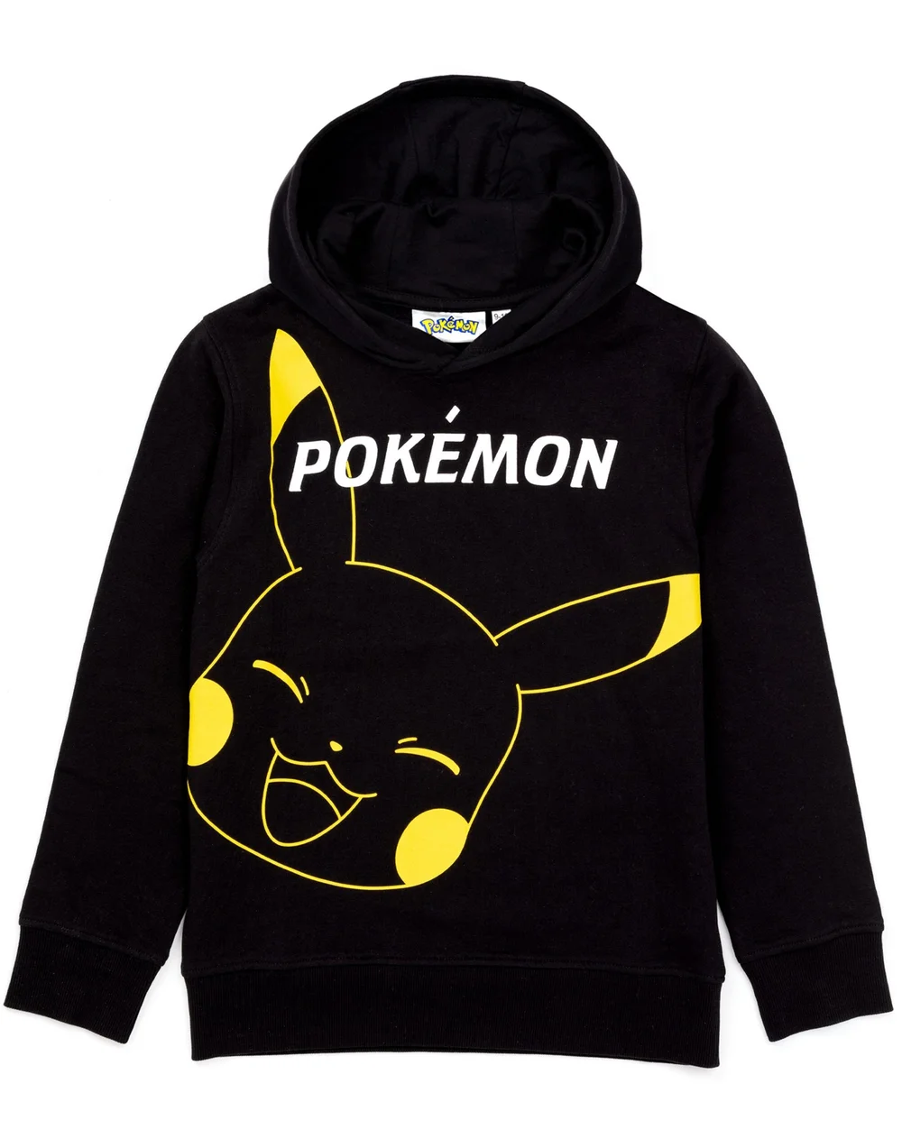 Pokemon Boys Black Pikachu Hoodie (4-14 Years) - 4-5 Yrs Image 1