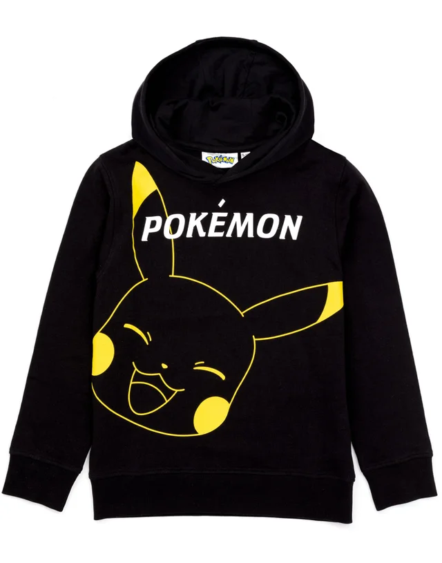 Pokemon Boys Black Pikachu Hoodie (4-14 Years)