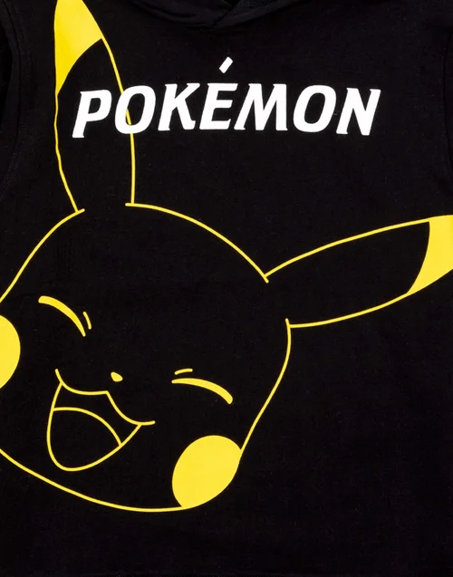 Pokemon Boys Black Pikachu Hoodie (4-14 Years) - 4-5 Yrs Image 5