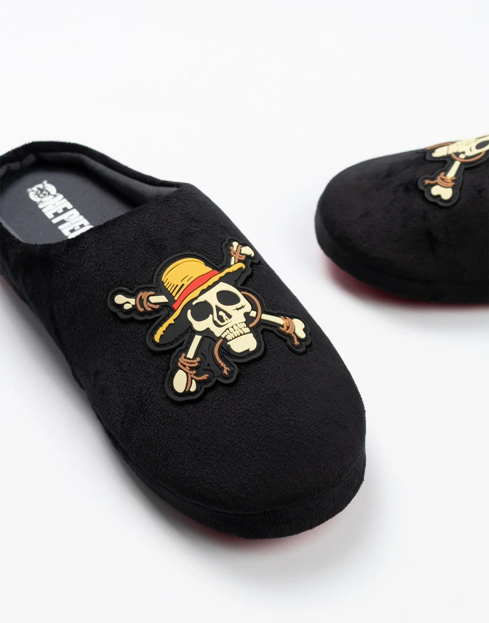 One Piece Black Logo Mule Slippers (7-12 Years) - 11-12 Yrs Image 4