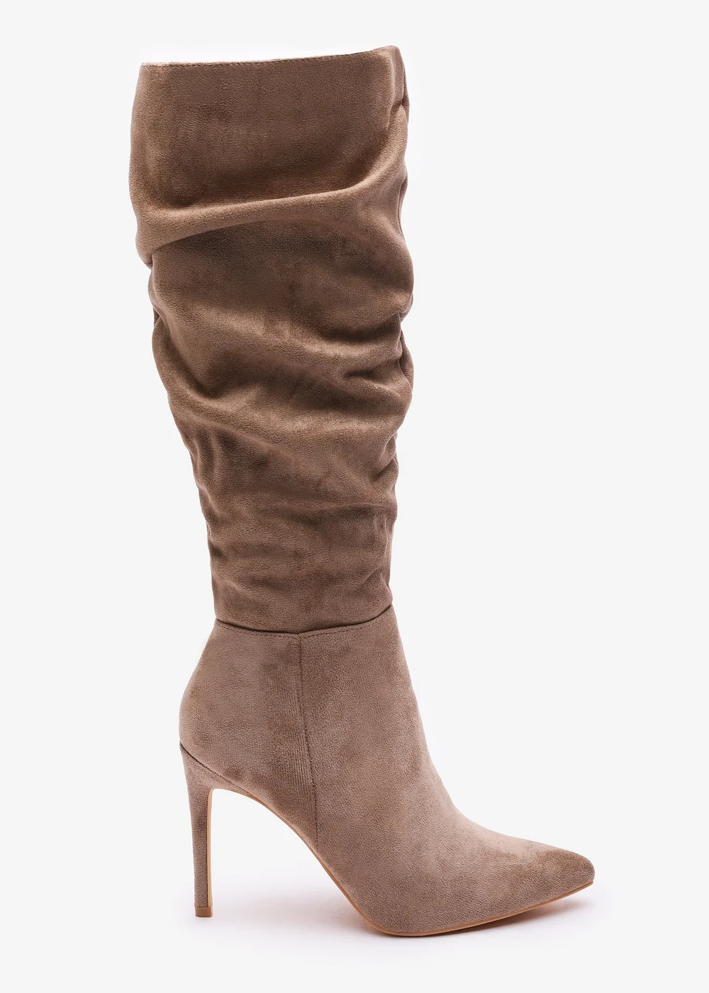Where's That From Goldie Camel Suede Knee High Heeled Boot - 7 Image 2
