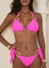 Moda Minx Iconic Isle Hot Pink Atka Triangle Bikini Top - XS Image 2