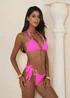Moda Minx Iconic Isle Hot Pink Atka Triangle Bikini Top - XS Image 4
