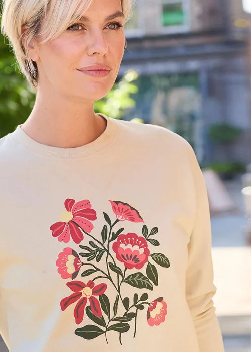 Cotton Traders Yellow Printed Sweatshirt - 10 Image 2