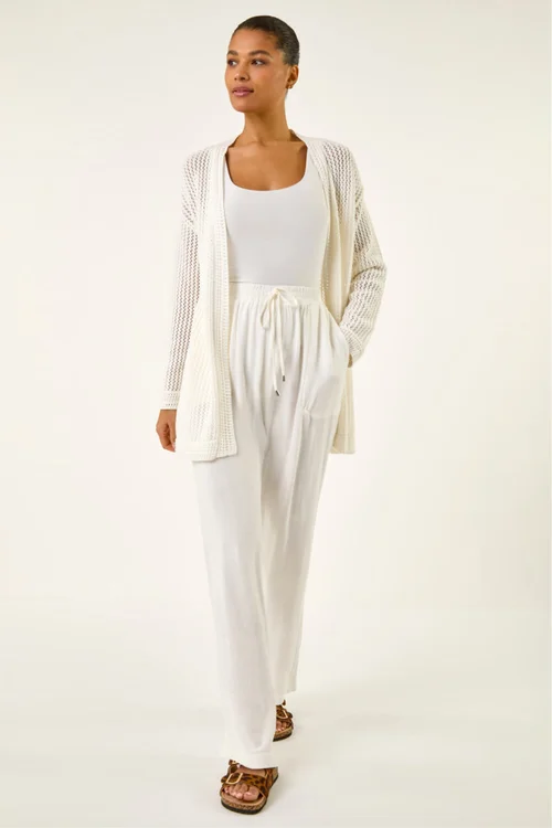 Roman Ivory Stitch Knit Cardigan - 18 Image 2