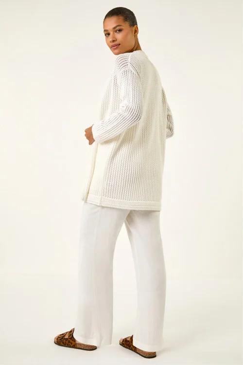 Roman Ivory Stitch Knit Cardigan - 18 Image 3