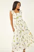 Roman White Petite Floral Tiered Maxi Dress - 8 Image 4