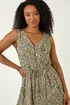 Roman Stone Petite Paisley Tie Waist Dress - 14 Image 4