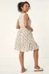Roman Ivory Petite Cherry Tie Waist Dress - 12 Image 3