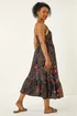 Roman Black Petite Abstract Leaf Crochet Trim Dress - 10 Image 3