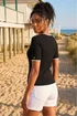 Roman Black Button Detail Ribbed Knit Top - 14 Image 3