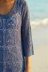 Roman Navy Cotton Crochet Tunic Top - 14 Image 4