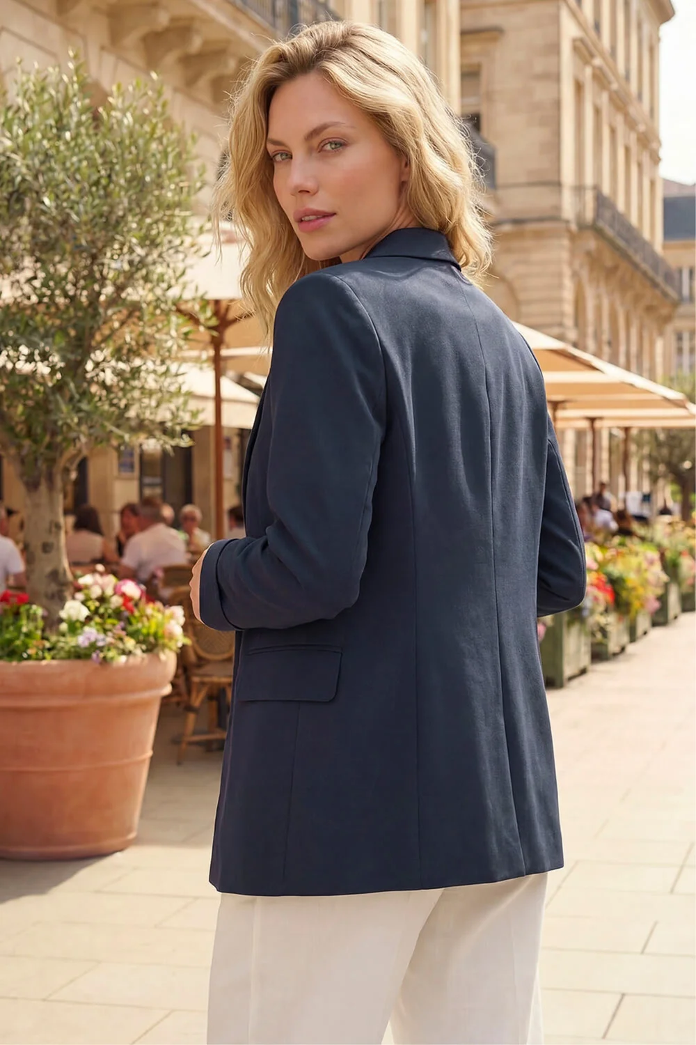 Roman Navy Tailored Collar & Revere Blazer - 12 Image 3