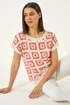 Roman Orange Crochet Knitted Top - 14 Image 2