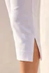 Dusk White Split Hem Bengaline Capri Trouser - 10 Image 4