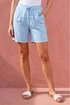 Roman Blue Textured Bermuda Short - 16 Image 2