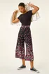 Roman Black Border Print Culotte Trouser - 20 Image 2