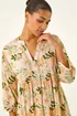 Roman Peach Floral Broderie Trim Tunic Top - 10 Image 4