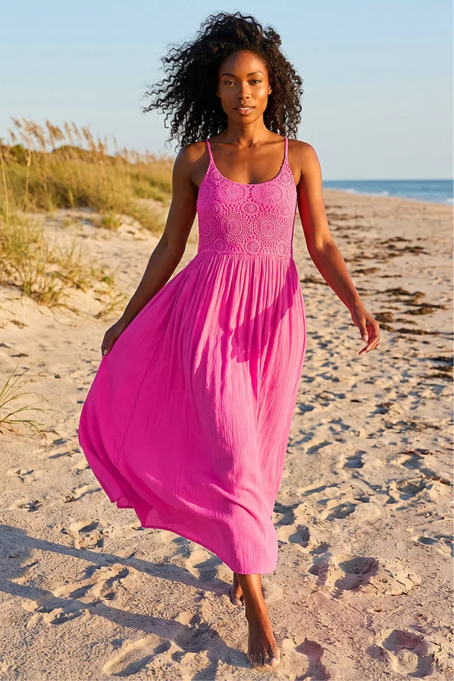ladies sun dresses Carve Designs Women's Cody Dress 658 Pink Oasis / S family gathering The Sun Dress EXTRA LARGE