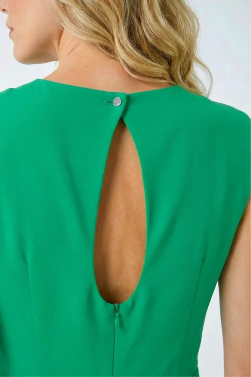 Roman Green Fit & Flare Midi Dress - 16 Image 4