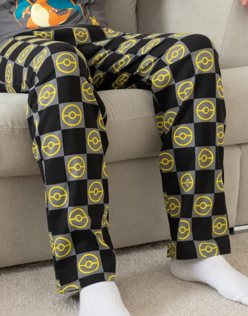 Vanilla Underground Pokemon Mens Pikachu & Charizard SS Pyjama Set (S-3XL) - XL Image 4