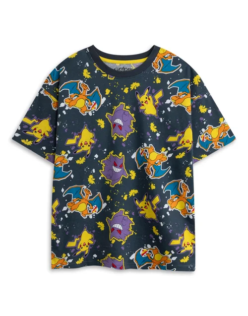 Vanilla Underground Pokemon Boys Multicoloured Short Pyjama Set (4-14 Years) - Pack of 2 - 7-8 Yrs Image 5