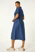 Roman Denim Zip Midi Dress - 10 Image 3