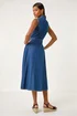 Roman Denim Denim Button Through Midi Dress - 12 Image 3