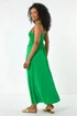 Roman Green Petite Crochet Contrast Midi Dress - 14 Image 3