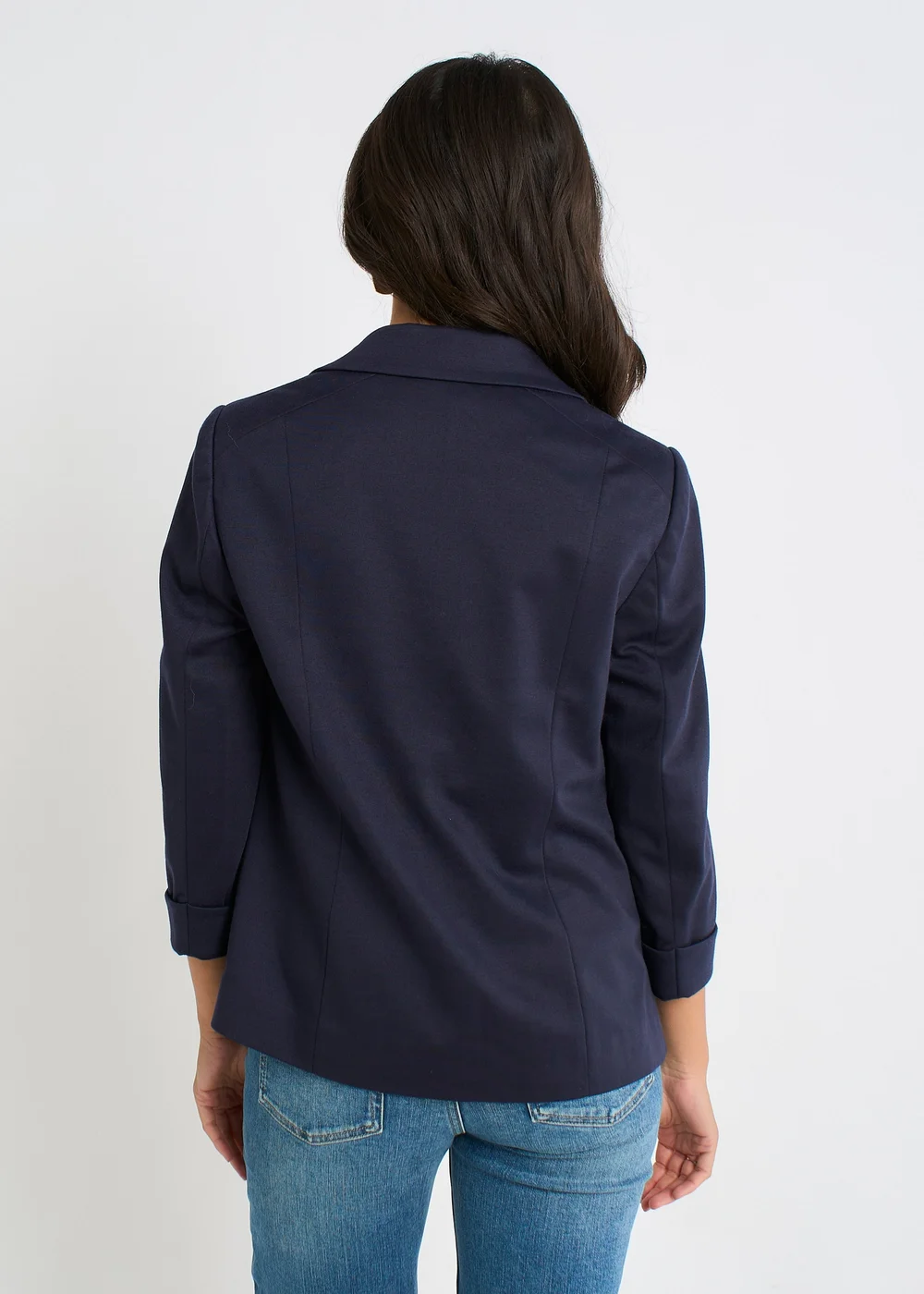 Gini London Navy Ponte Edge to Edge Jacket - 16 Image 2