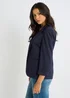 Gini London Navy Ponte Edge to Edge Jacket - 16 Image 4