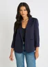 Gini London Navy Ponte Edge to Edge Jacket - 16 Image 3